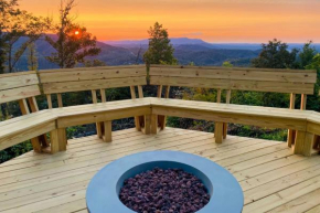 Upscale Gatlinburg Cabin Deck, Fire Pit and Hot Tub